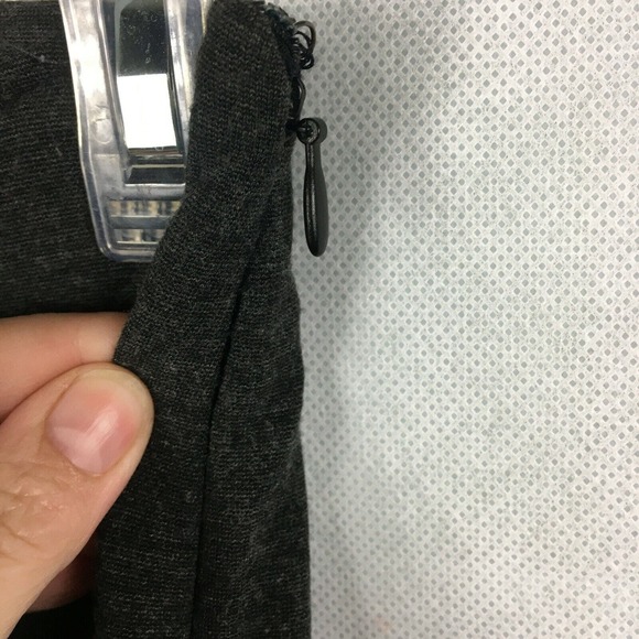 MNG Mango Ming Pants Womens Sz S Charcoal Gray Cotton Stretch Knit Skinny Slim - Picture 3 of 9